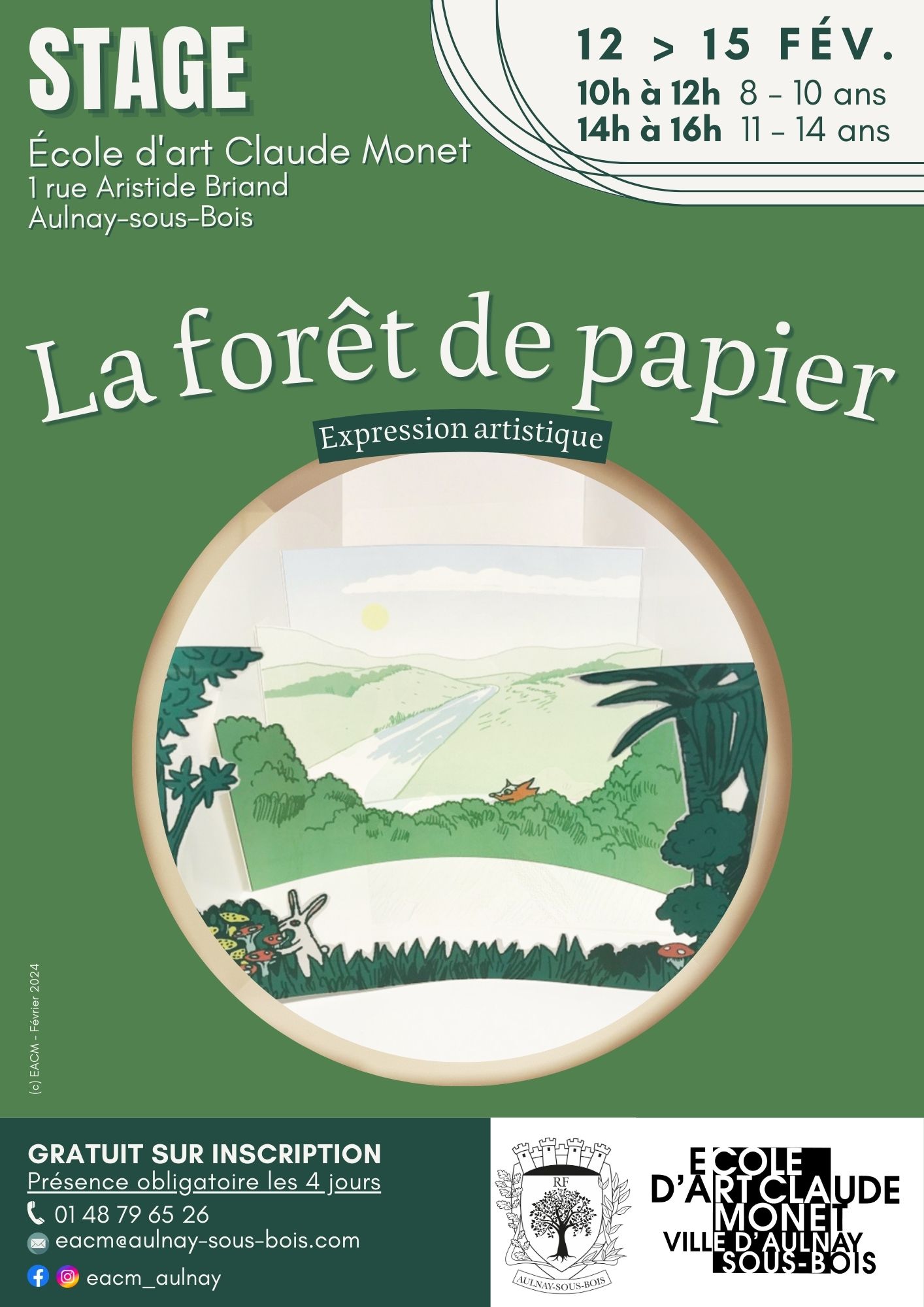 Affiche du stage la Forêt de papiers